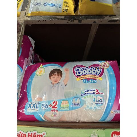  TÃ DÁN BOBBY SIÊU THOÁNG SIZE XXL 56 MIẾNG (trên 16kg) 