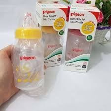  Bình sữa Pigeon nhựa pp tiêu chuẩn 120ml/240ml 