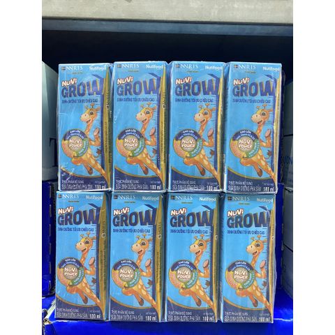  Lốc 4 hộp sữa bột pha sẵn Nuvi Grow 180ml 
