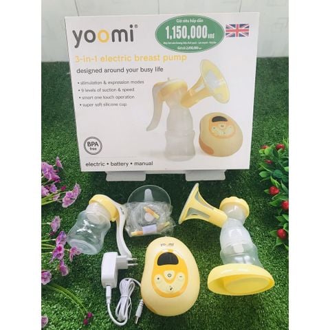  Máy hút sữa điện đơn 3 trong 1 Yoomi - Bảo hành 1 năm 