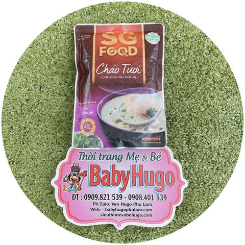  [CHÍNH HÃNG HÀNG CÔNG TY] Cháo tươi SG FOOD ăn dặm cho bé đủ vị KHÔNG CHẤT BẢO QUẢN 