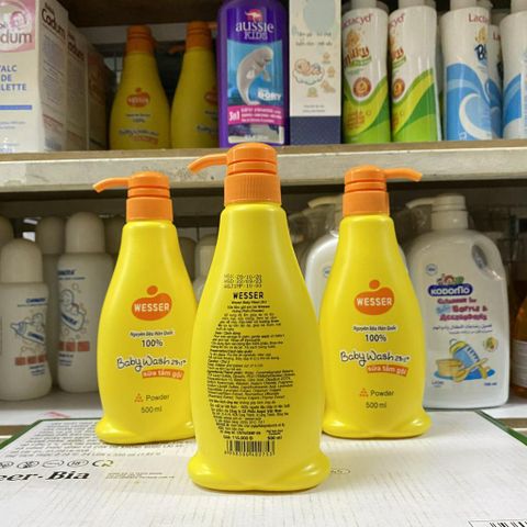  Sữa tắm gội em bé Wesser chính hãng cty Chai 500ml 