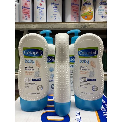  Sữa Tắm Và Gội Trẻ Em Cetaphil Baby Organic Calendula Tinh Chất Hoa Cúc 230ml 