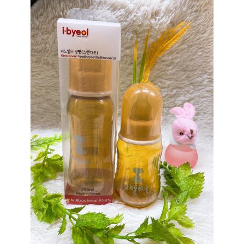  Bình Sữa i.byeol Cổ Hẹp 150ml/250ml Nhựa Kháng Khuần 99% 