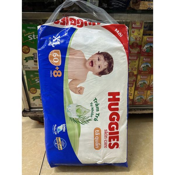  Tả Quần Huggies Size XL 62 Miếng Tràm Trà Tự Nhiên 