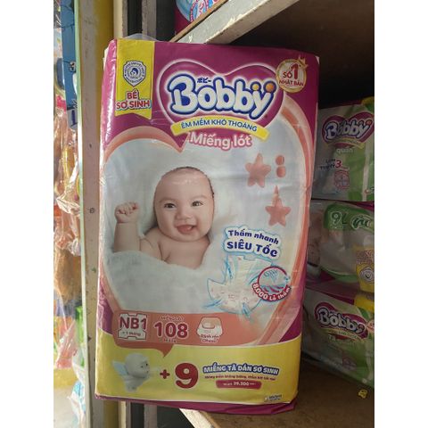  Miếng Lót Sơ Sinh Bobby Nb2 60Miếng 