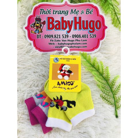  SET 2 ĐÔI VỚ CHỐNG TRƯỢT CHO BÉ 0-5 Tuoi 