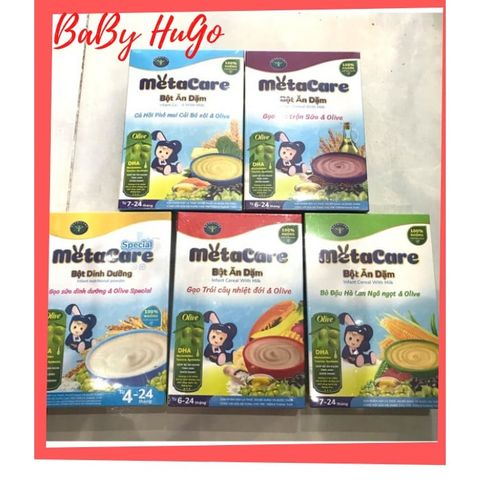  Bột ăn dặm Nutricare Metacare đầy đủ 8 vị (200gr) 