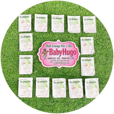  Hộp 30 miếng Gạc rơ lưỡi cho bé Dr. papie 
