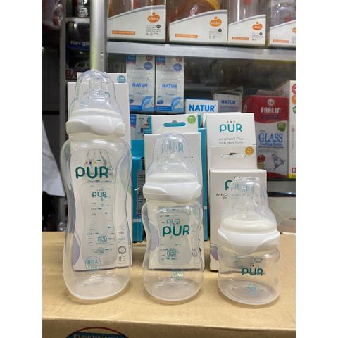  BÌNH SỮA CỔ NHỎ PUR COMFORT 60ML, 120ML , 250ML 