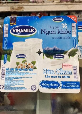  [HỎA TỐC] Sữa Chua Vinamilk Lốc 4 hộp x100g 