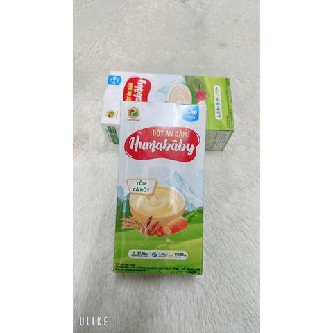  Bột ăn dặm Humababy đủ vị mặn cho bé từ 6-36 tháng 1hộp/10gói x25g 