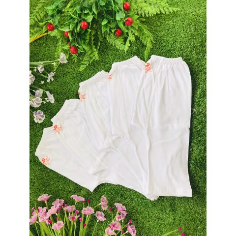  SET 5 Quần dài trắng đáy nem MINTUU cho bé mặc tả-Quần sơ sinh 