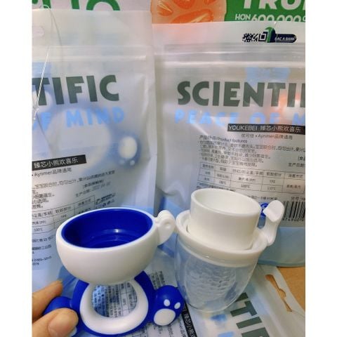  Túi Nhai Ăn Dặm Chống Hóc Hình Gấu Nhựa An Toàn Cho Bé 