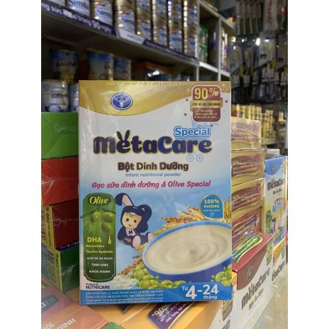  COMBO 2 HỘP BỘT ĂN DẶM METACARE GẠO SỮA DINH DƯỠNG&OLIVE 