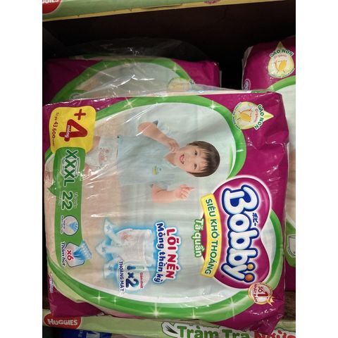  TẢ QUẦN BOBBY XXXL 22 MIẾNG (20-35KG) 