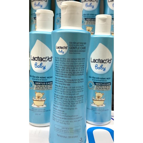  [MẪU MỚI] Sữa tắm gội Lactacyd 250ml 
