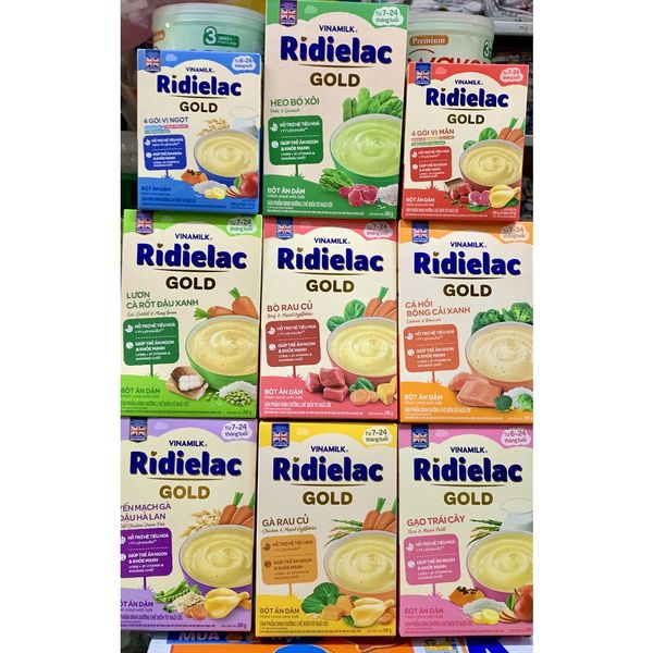  Bột ăn dặm Vinamilk Ridielac Gold Đủ Vị Cho Bé - Hộp giấy 200g 