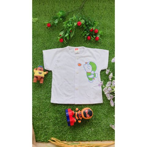  Set 5 Áo Sơ sinh tay ngắn HUGO cài giữa màu trắng (Từ Sơ sinh đến 20 kg) 