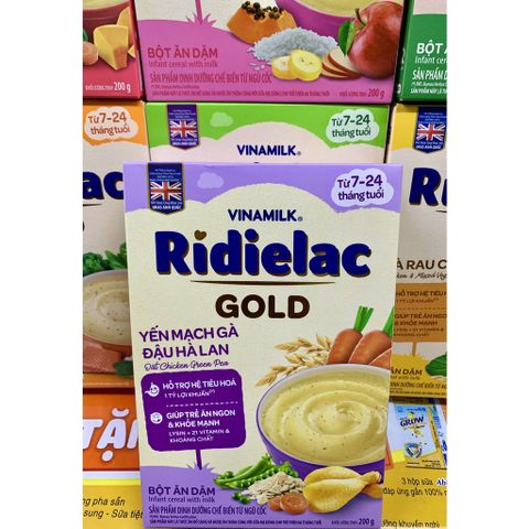  Bột ăn dặm Vinamilk Ridielac Gold Đủ Vị Cho Bé - Hộp giấy 200g 
