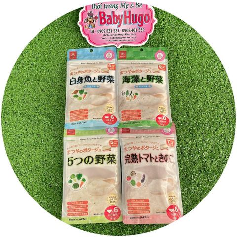  [HSD T10/2022] Cháo gạo khô NHẬT Matsuya Rau & Rong Biển / 5 Loại Rau Củ / Cá Và Rau / Cà Chua Và Nấm 60g 