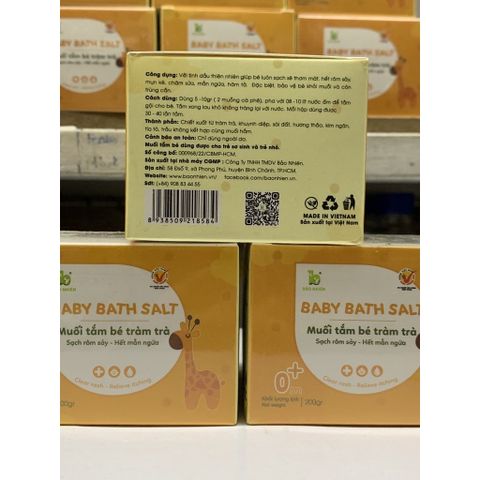 Muối Tắm Cho Bé Tràm Trà 200gr 