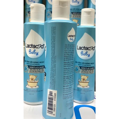  [MẪU MỚI] Sữa tắm gội Lactacyd 250ml 