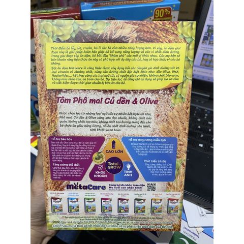  Bột Ăn Dặm Metacare Tôm Phomai Củ Dền 