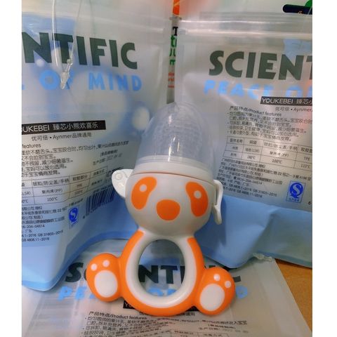  Túi Nhai Ăn Dặm Chống Hóc Hình Gấu Nhựa An Toàn Cho Bé 