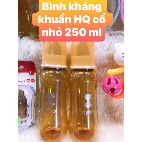  Bình Sữa i.byeol Cổ Hẹp 150ml/250ml Nhựa Kháng Khuần 99% 