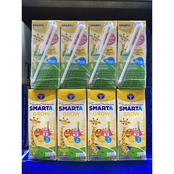  LỐC 4 HỘP SỮA PHA SẴN SMARTA GROW+ 180ML 
