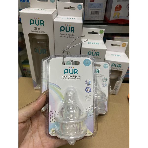  VỈ 2 NÚM TI CHO BÌNH CỔ NHỎ PUR COMFOR SIZE S,M,L 