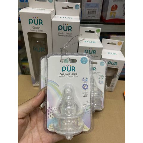  VỈ 2 NÚM TI CHO BÌNH CỔ NHỎ PUR COMFOR SIZE S,M,L 