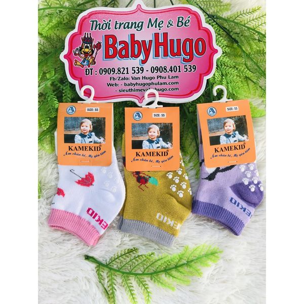  1 ĐÔI VỚ CHỐNG TRƯỢT ÁNH MINH CHO BÉ  SIZE SS/S/M/L (từ 6tháng đến 5 tuổi) 