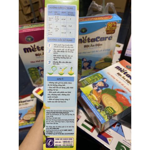  Bột Ăn Dặm Metacare Bò Đậu Hà Lan Ngô Ngọt Và Olive ( 7-24 tháng) 