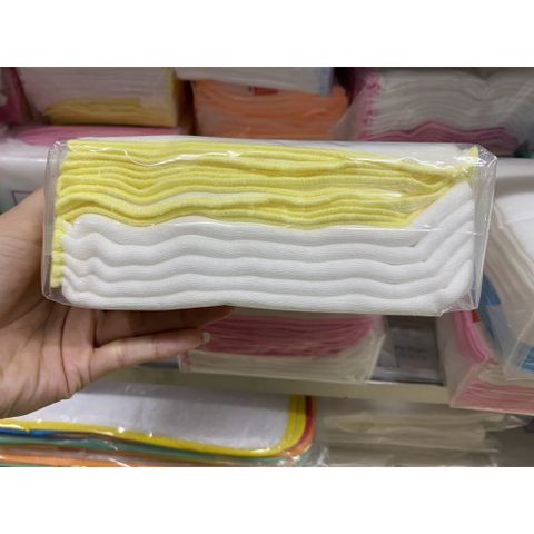  [Set 10 CÁI] Khăn Sữa Nhật Hàng 4 Lớp Loại 1 Mềm Mịn 