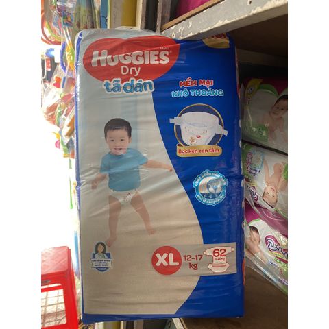  Tã Dán Huggies Size XL 62 Miếng 11 đến 16kg 