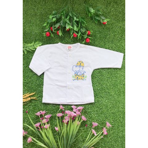  Set 5 Áo Sơ sinh HUGO tay dài cài giữa màu trắng (Từ Sơ sinh đến 20 kg) 