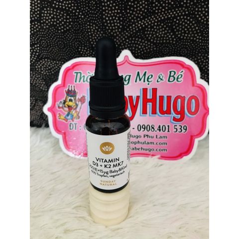  Vitamin D3 K2 MK7 Sunday Natural Đức 20ml 