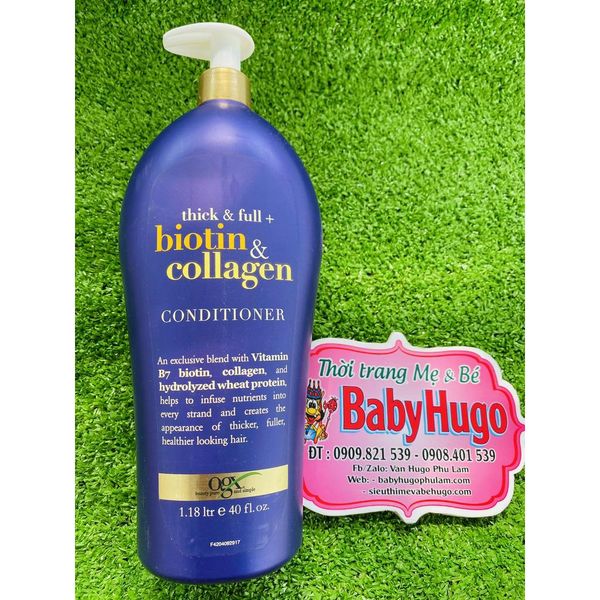  [CHÍNH HÃNG MỸ] Dầu Gội - Dầu Xả Biotin & Collagen Chai 1180ml 