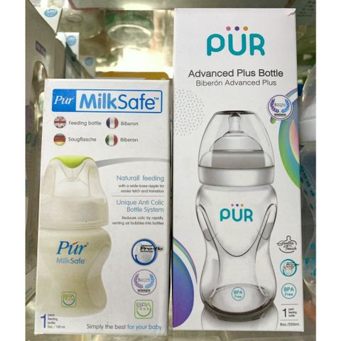  Bình Sữa Pur Cổ Rộng 250ml/130ml 