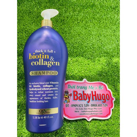  [CHÍNH HÃNG MỸ] Dầu Gội - Dầu Xả Biotin & Collagen Chai 1180ml 