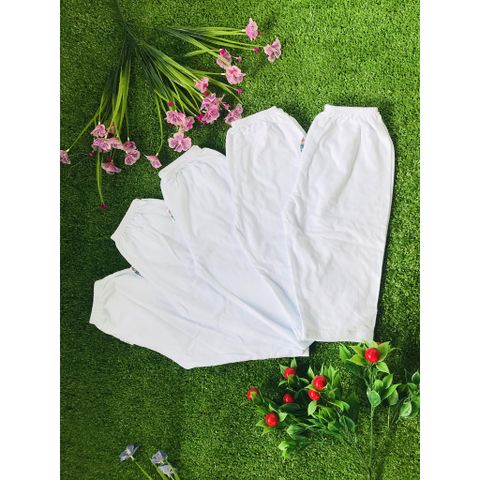  Set 5 quần dài FANY cotton trắng cho bé ( sơ sinh đến 40kg) 