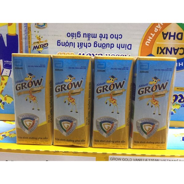  Lốc 4 hộp sữa abbott grow gold 180ml 