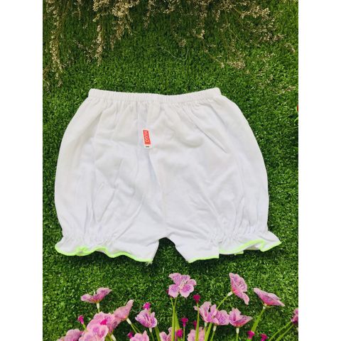  SET 5 QUẦN BÈO NGẮN HUGO CHO BÉ GÁI (Từ 3 đến 25kg)- Quần cotton trắng 