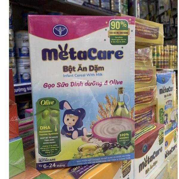  Bột ăn dặm Metacare Gạo Sữa Dinh Dưỡng & Olive 