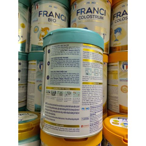  [MẪU MỚI] Sữa Bột FRANCI BIO 1+ 800g 