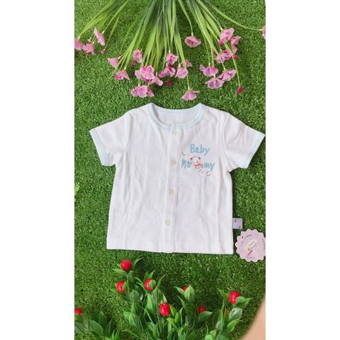  Set 5 Áo Tay Ngắn Sơ Sinh Cài Giữa  BABY MOMMY (Size sơ sinh đến 23KG) 