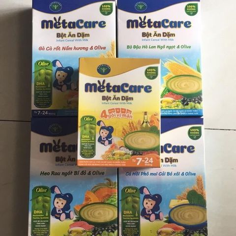  Bột Ăn Dặm Metacare Bò Đậu Hà Lan Ngô Ngọt Và Olive ( 7-24 tháng) 