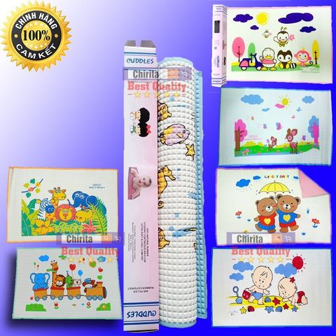  Nệm Mát Cao Su Chống Thấm Cho Bé Cuddles ( 60x90cm ) 
